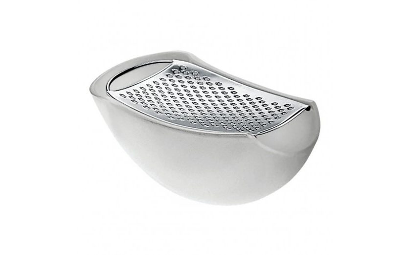 Parmenide Grater with Cheese Cellar (White) - Alessi