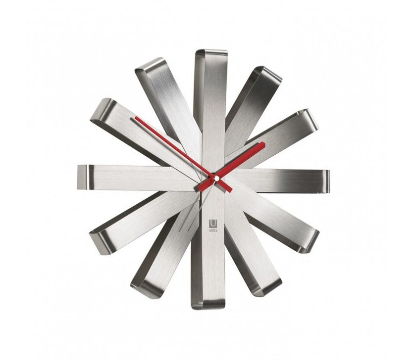 Ribbon Wall Clock (Steel) - Umbra