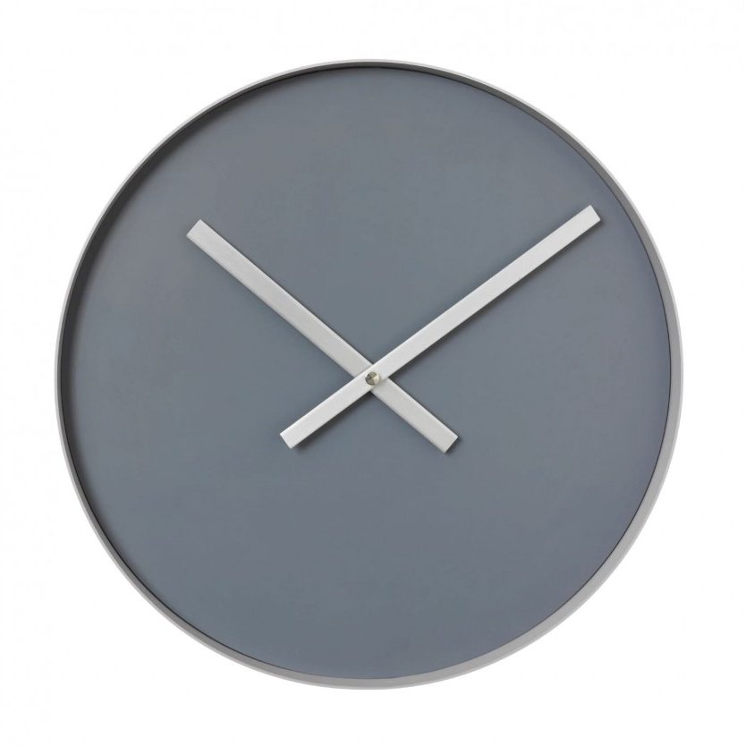 RIM Wall Clock (Steel Gray / Ashes of Roses) - Blomus