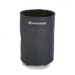 Round Laundry Basket with Wheels (Charcoal) - Versa