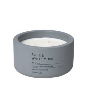 Scented Candle FRAGA XL Rose & White Musk - Blomus