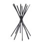 Sciangai Foldable Coat Rack (Black Varnished Ash) - Zanotta