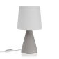 Sencillo Table Lamp Grey (Ceramic / Fabric) - Versa