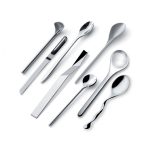 Set of 8 Assorted Coffee / Tea Spoons (Stainless Steel) - Alessi