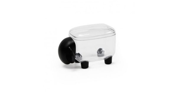 Sheepshape Container Jr. (Clear-Black) - Qualy