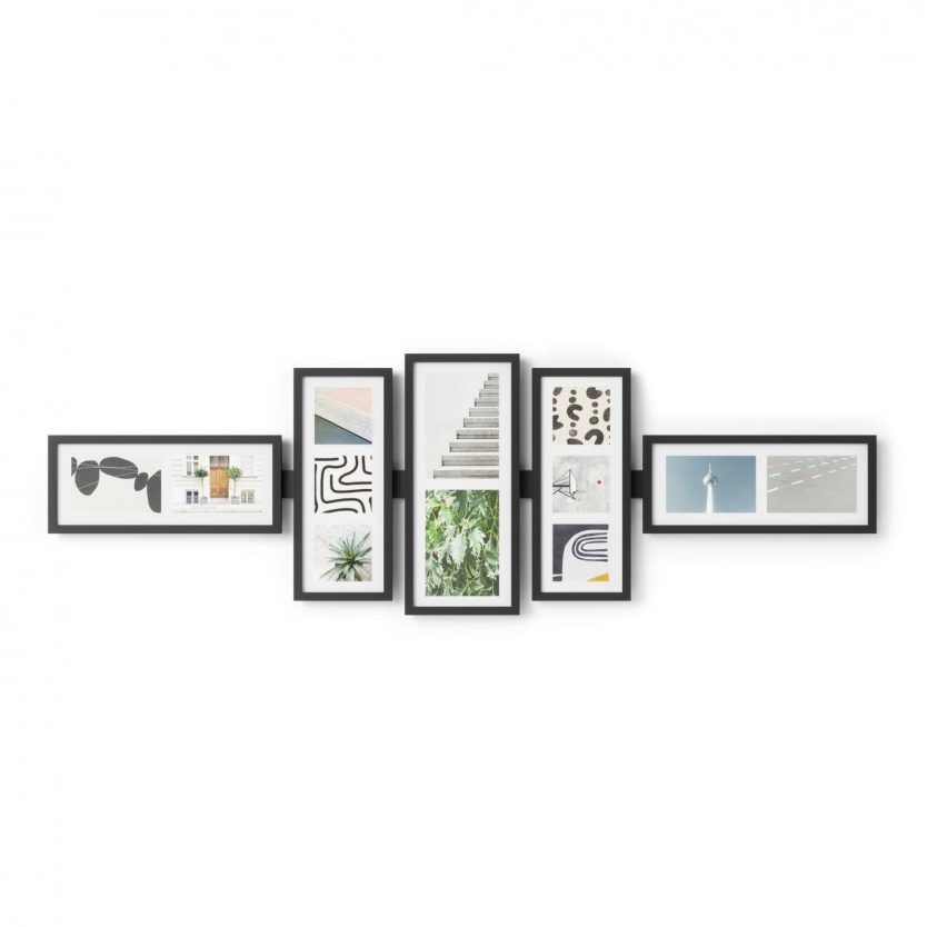 Shuffle Picture Frame Set of 5 (Black) - Umbra