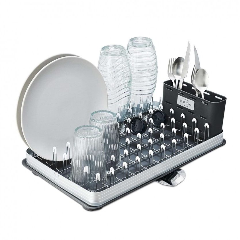 Dish Drainer with Cutlery Basket