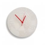 Space & Time Concrete Clock (White) - A Future Perfect