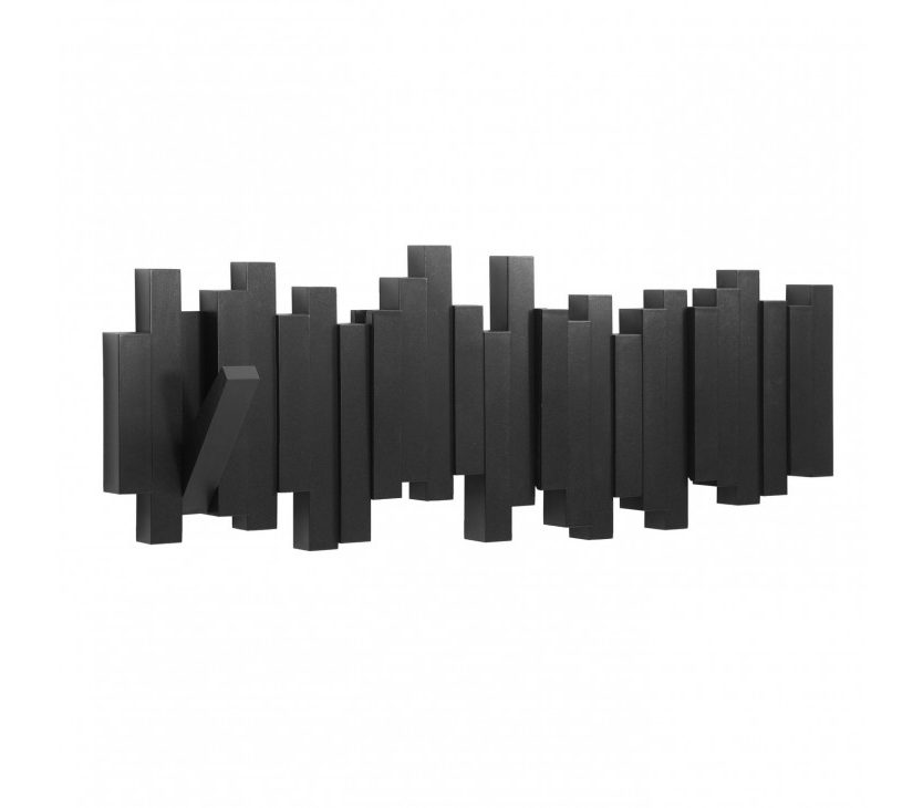 Sticks Multi Hook Coat Rack (Black) - Umbra