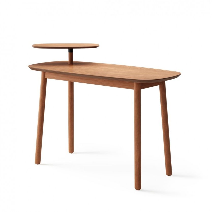 Swivo Desk (Light Walnut) - Umbra