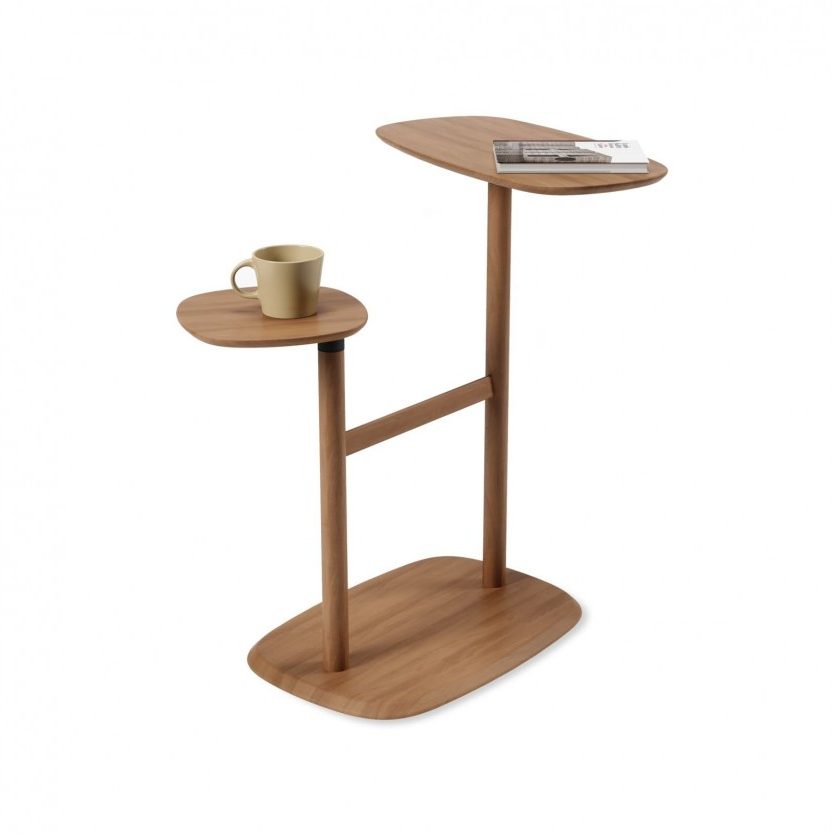 Swivo Side Table (Light Walnut) - Umbra