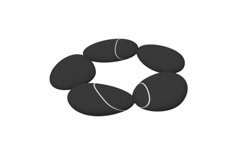 Pebble Silicone Trivet (Black) - Toast Living