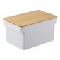 Tower Bread Case With Knife Holder (White) - Yamazaki