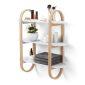 Bellwood Wall Shelf (White / Natural) - Umbra