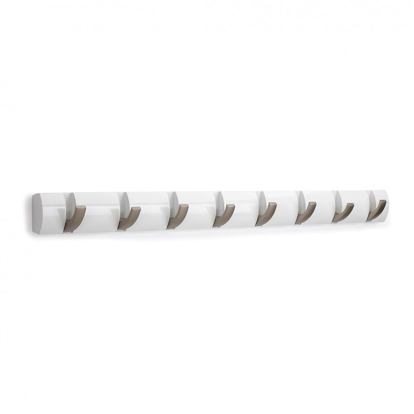 FLIP 8 Hook Coat Rack (White) - Umbra