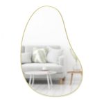 Hubba Pebble Wall Mirror 92 x 61 cm (Brass) - Umbra