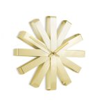 Ribbon Wall Clock (Brass) - Umbra