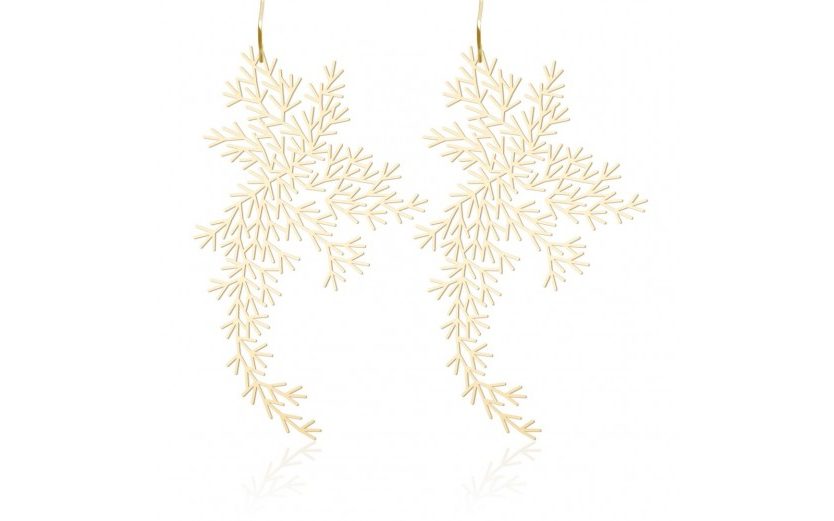 Waterweeds Earrings M (Gold) - Moorigin