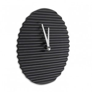 Wave Wall Clock (Black / White) – Sabrina Fossi Design