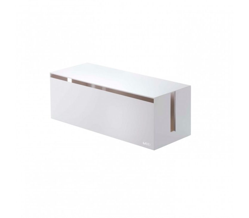 Web Cable Box Organizer (White) - Yamazaki