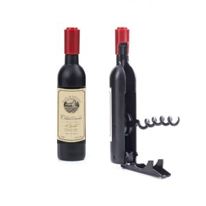 Wine Bottle Shaped Corkscrew / Bottle Opener (Magnetic) - Versa