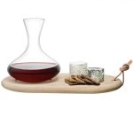 Wine Carafe 1.4L & Oak Cheese Board Set - LSA